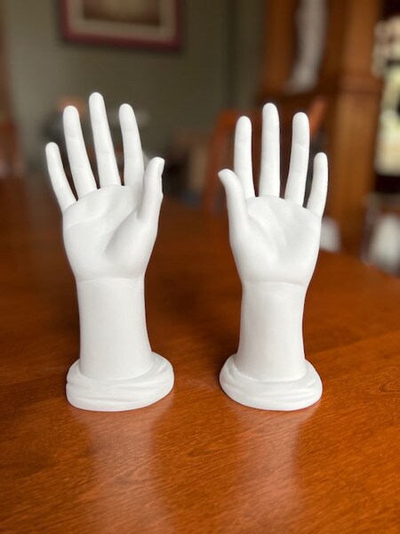 Drawing Study of hands Pair Set Sculptures Artist Casts statue tool